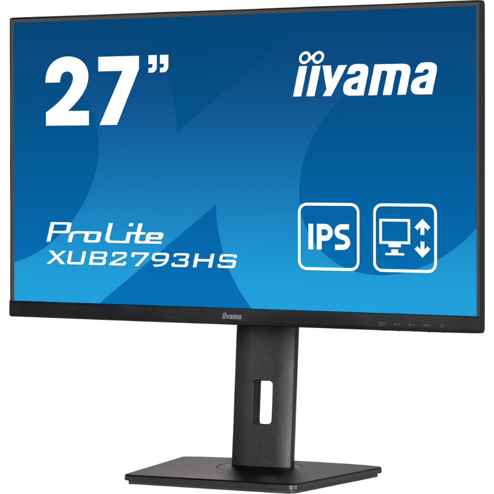 Монітор IPS Iiyama XUB2793HS-B6 безрамковий/поворотний екран 27" Чорний (aae241db) - фото 3