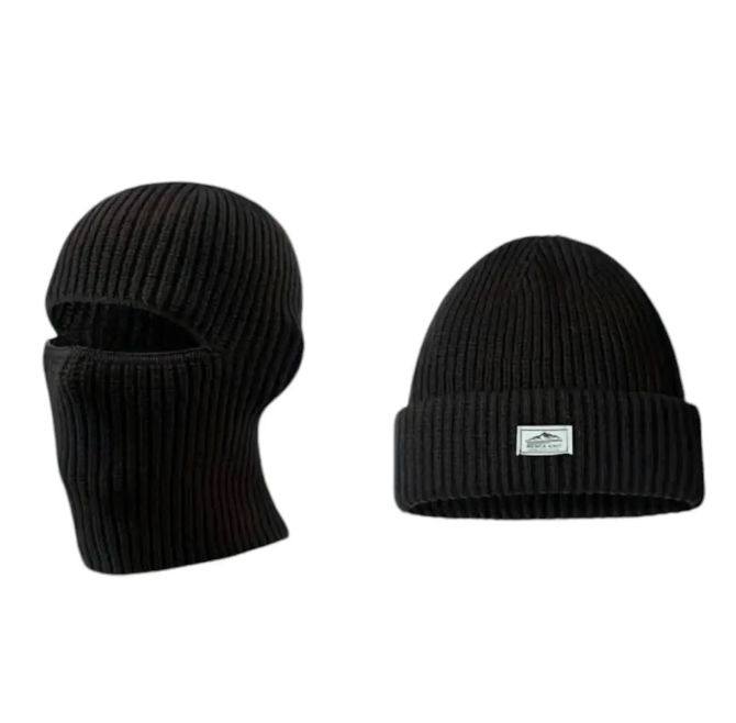 Шапка зимняя вязаная балаклава 2в1 (ШТБ21)