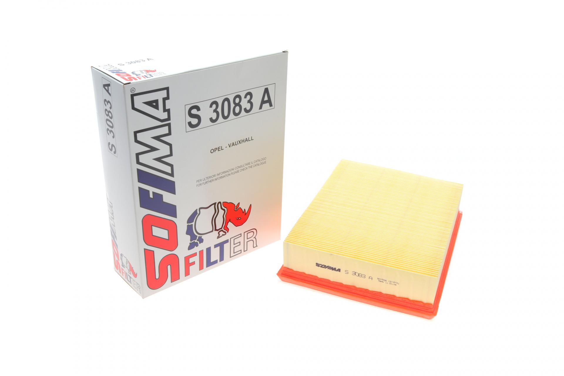 Фільтр повітряний SOFIMA для Opel Vectra B 2,0DI/2,2DTI/2,2i 96-03- (S 3083 A)