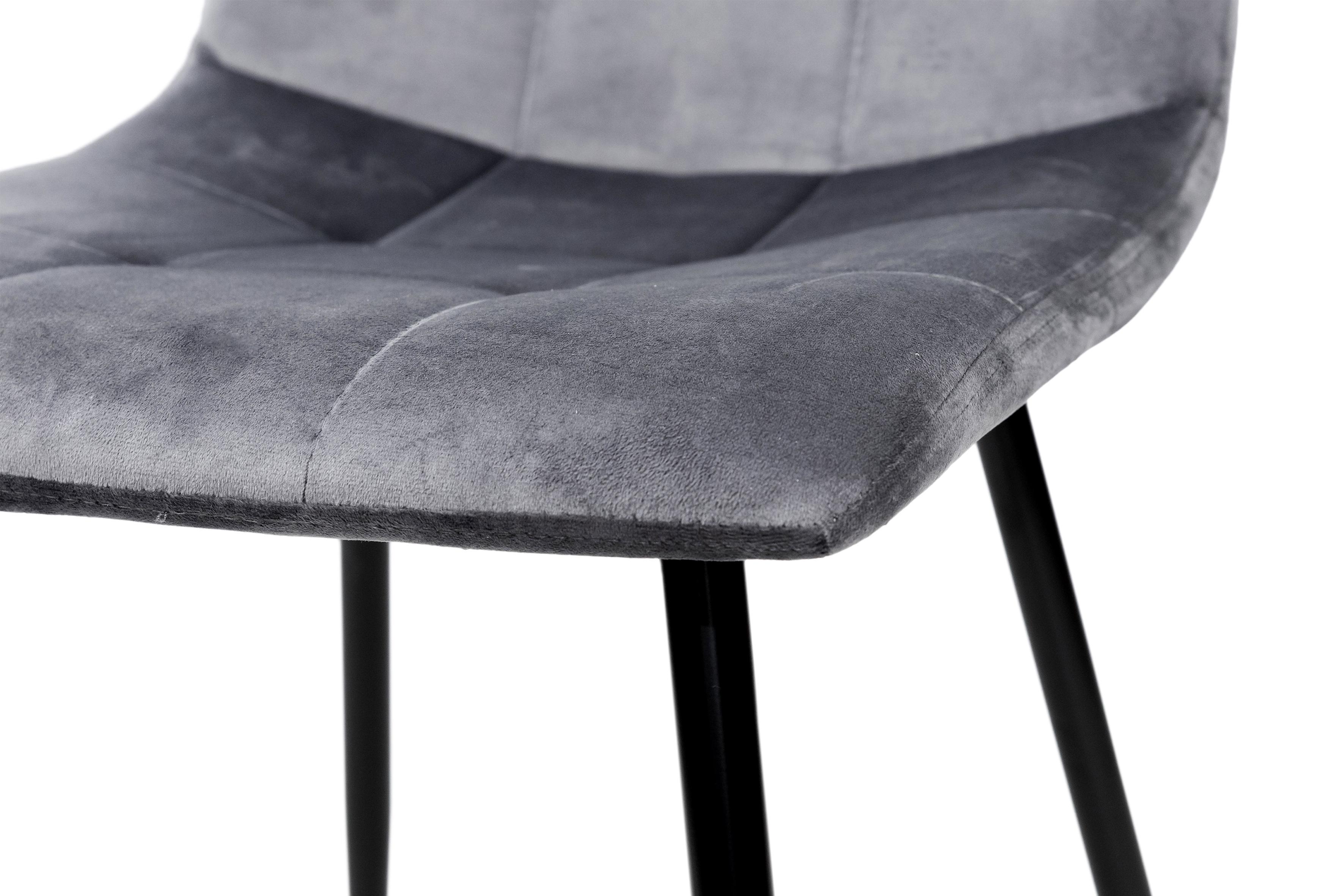 Стул для кухни и гостиной ГРЕЙС Ментос 420х870х450 мм Черный/Серый (GAА0054751) - фото 7 Стул для кухни и гостиной ГРЕЙС Ментос 420х870х450 мм Черный/Серый (GAА0054751) - фото 7