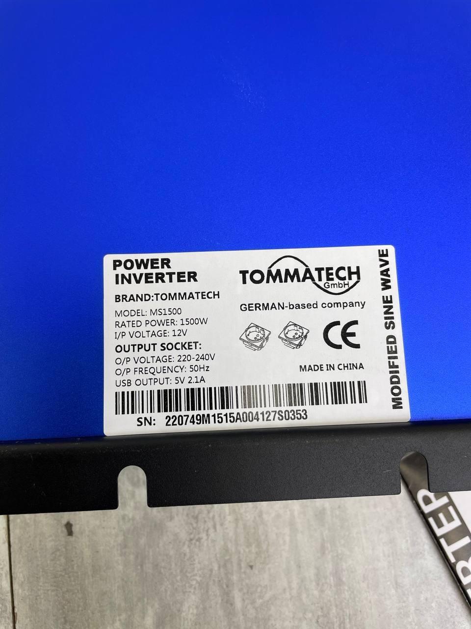 Инвертор TommaTech MS-1500W 12-220V 12В - фото 5