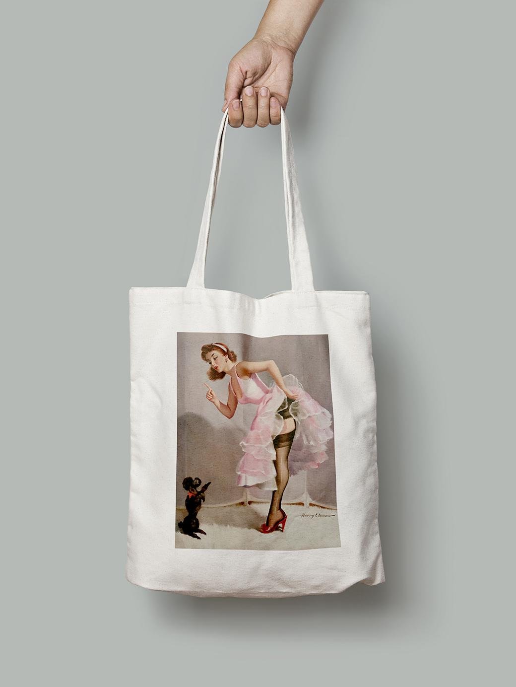 Эко-сумка Ну очень непослушная собака. Гарри Экман шопер (pin_up010222_Bag)