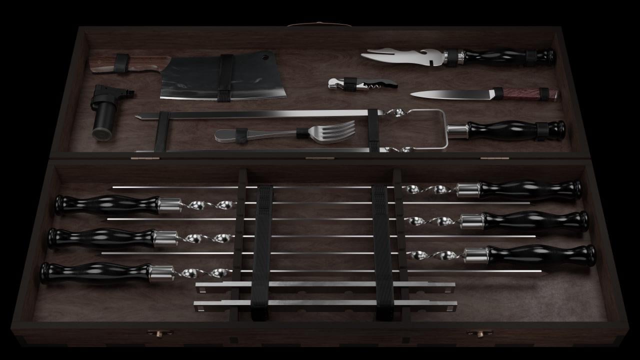 Набор шашлычный Moltis MT-10536 (22733) - фото 4 Набор шашлычный Moltis MT-10536 (22733) - фото 4