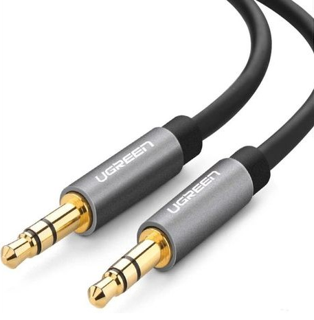 Кабель аудио Ugreen 3,5 мм AUX круглый 0,5 м Black (AV119)