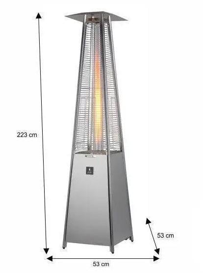 Газовый обогреватель уличный Activa Pyramide Cheops 10,5 кВт (13600) - фото 6