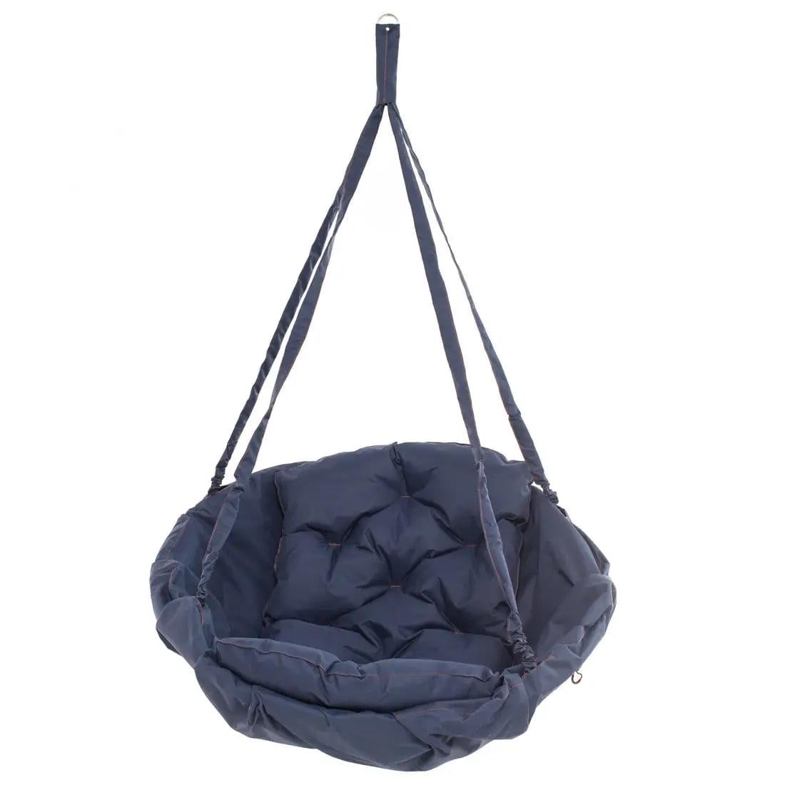 Крісло-гамак підвісне у відтінку до 120 кг 96х96 см Темно-синій (П551)