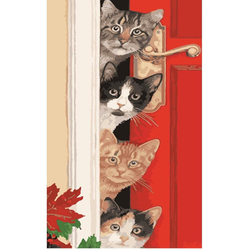 Картина по номерам Strateg Премиум Кто там 50х25 см (WW028)