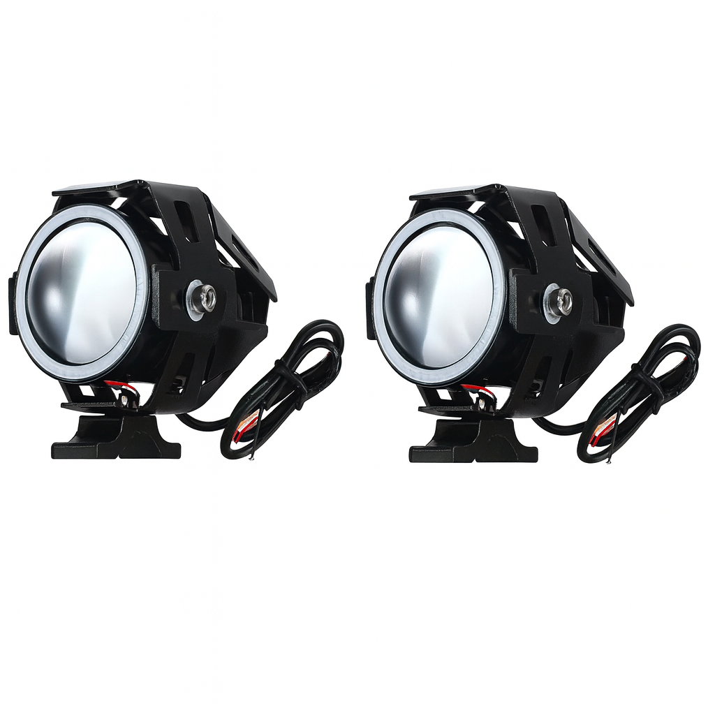 Фары прожекторы для мотоцикла Angel Eyes U7 LED 12 В 3000 лм Красный (4896) Фары прожекторы для мотоцикла Angel Eyes U7 LED 12 В 3000 лм Красный (4896)