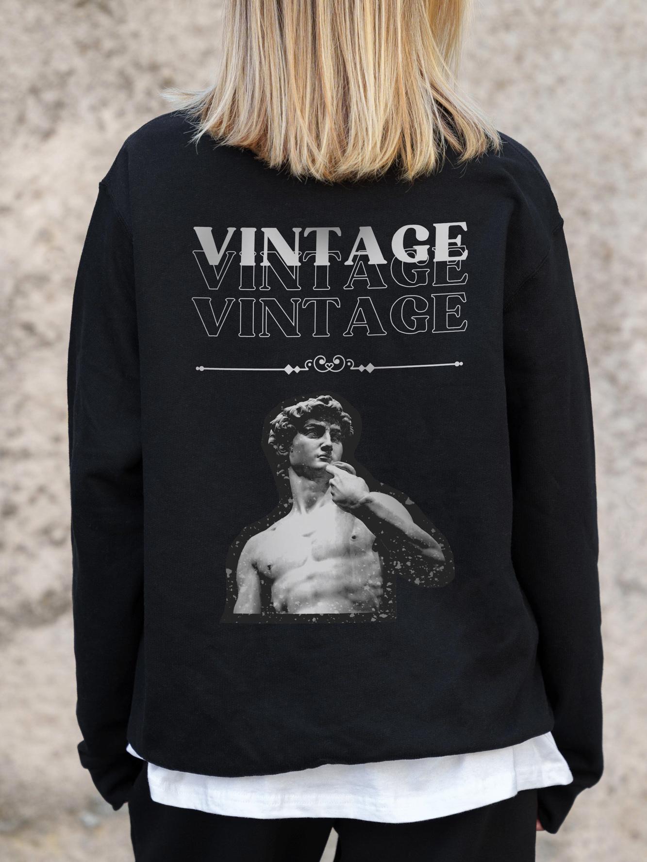 Свитшот оверсайз с принтом Without Vintage S/M Black (S/M8055672) - фото 7 Свитшот оверсайз с принтом Without Vintage S/M Black (S/M8055672) - фото 7