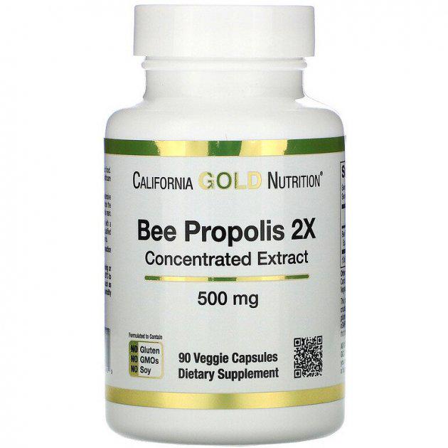 Добавка Bee Propolis 2X Concentrated Extract 500 mg 90 Veggie Caps Добавка Bee Propolis 2X Concentrated Extract 500 mg 90 Veggie Caps