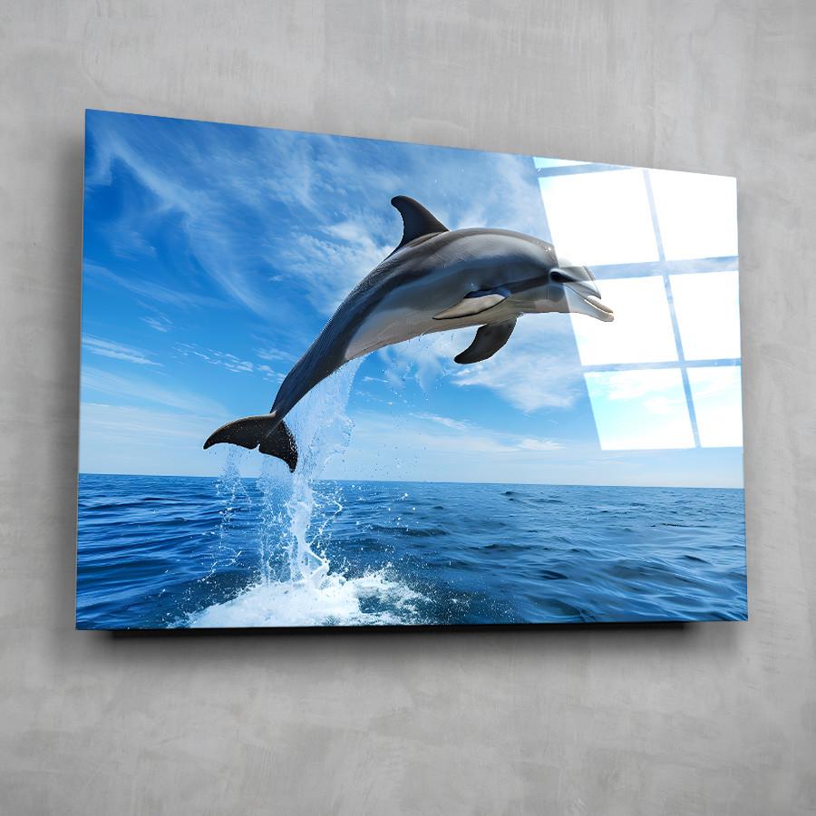 Картина на склі NovellaPrint Політ над хвилями 120х80 см (389.4)