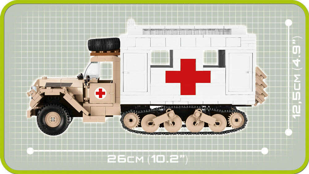 Конструктор Cobi Полугусеничная санитарная машина Мул 535 деталей (COBI-2518)