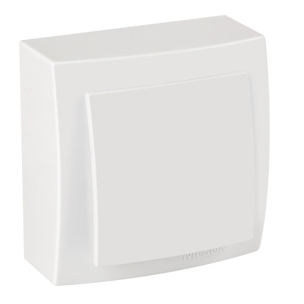 Вимикач одноклавішний Nilson Themis Білий (26111001)