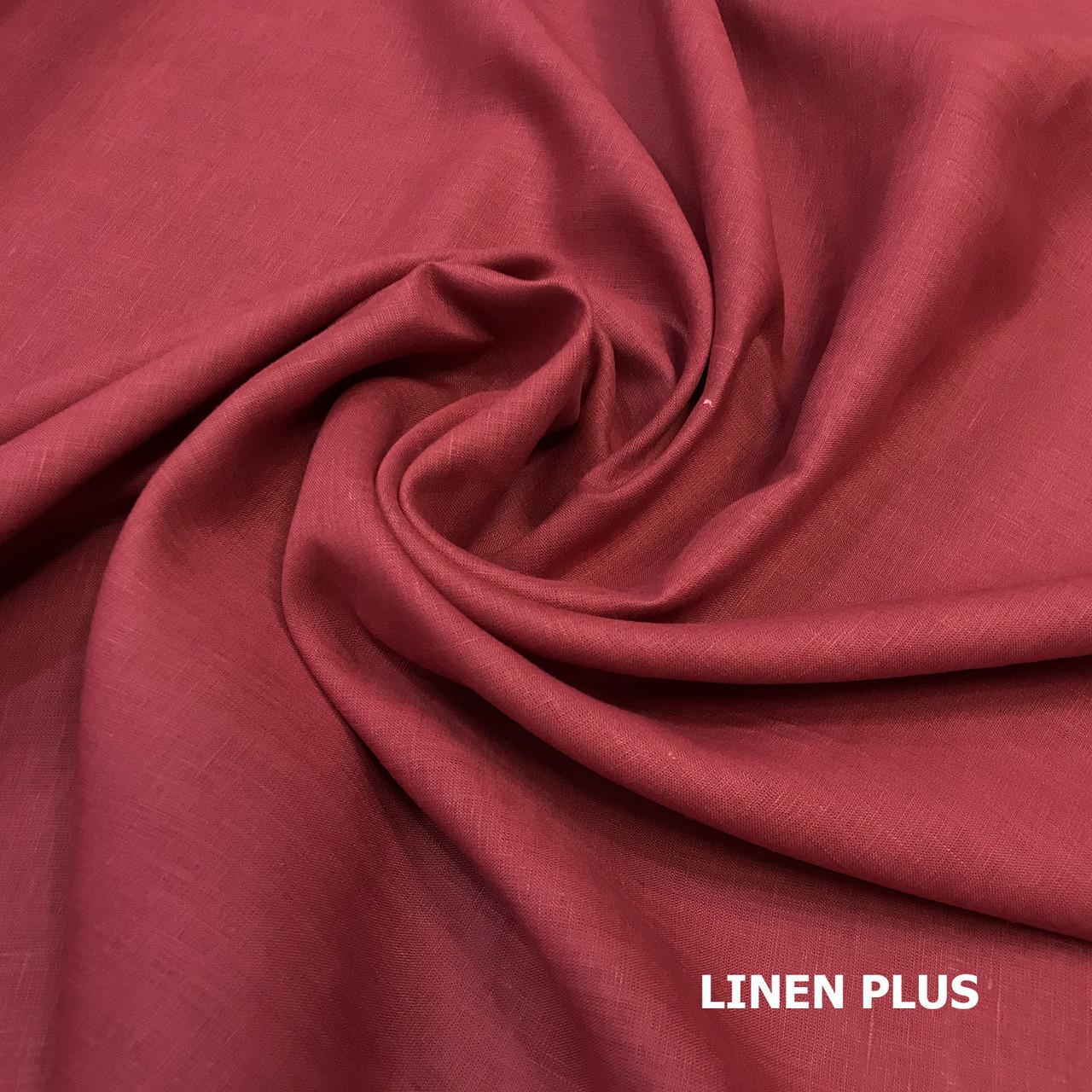 Ткань LINEN PLUS 100% лен 150 см 1293 Красный бархат - фото 2 Ткань LINEN PLUS 100% лен 150 см 1293 Красный бархат - фото 2