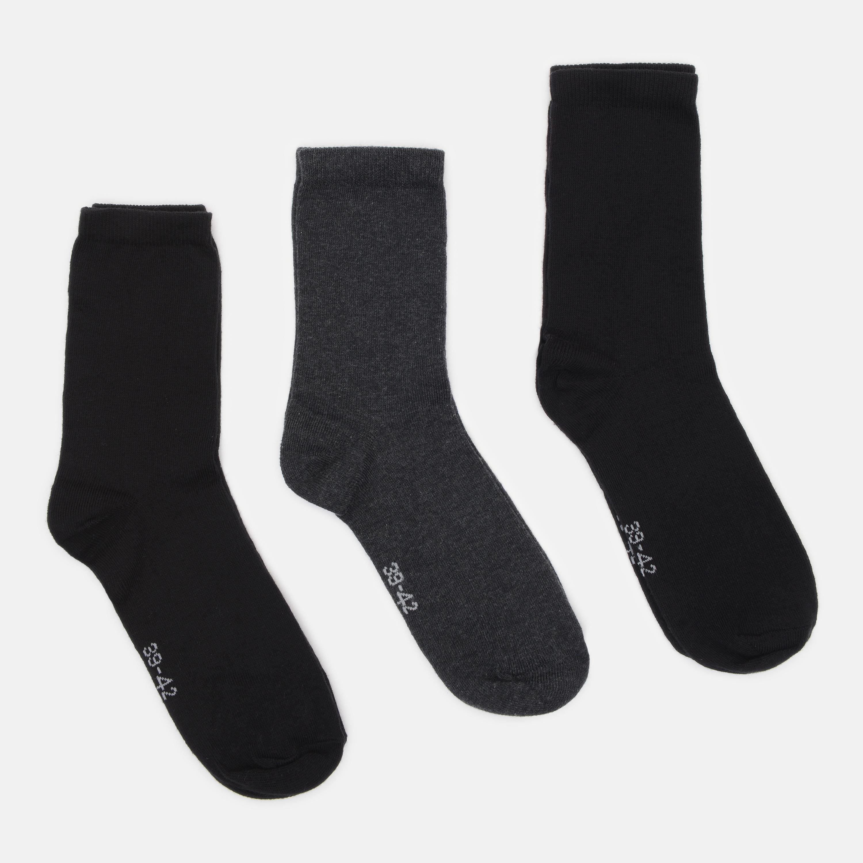 Шкарпетки C&A 3 пари р. 39-42 Темно-сірий/Чорний (2709254148)