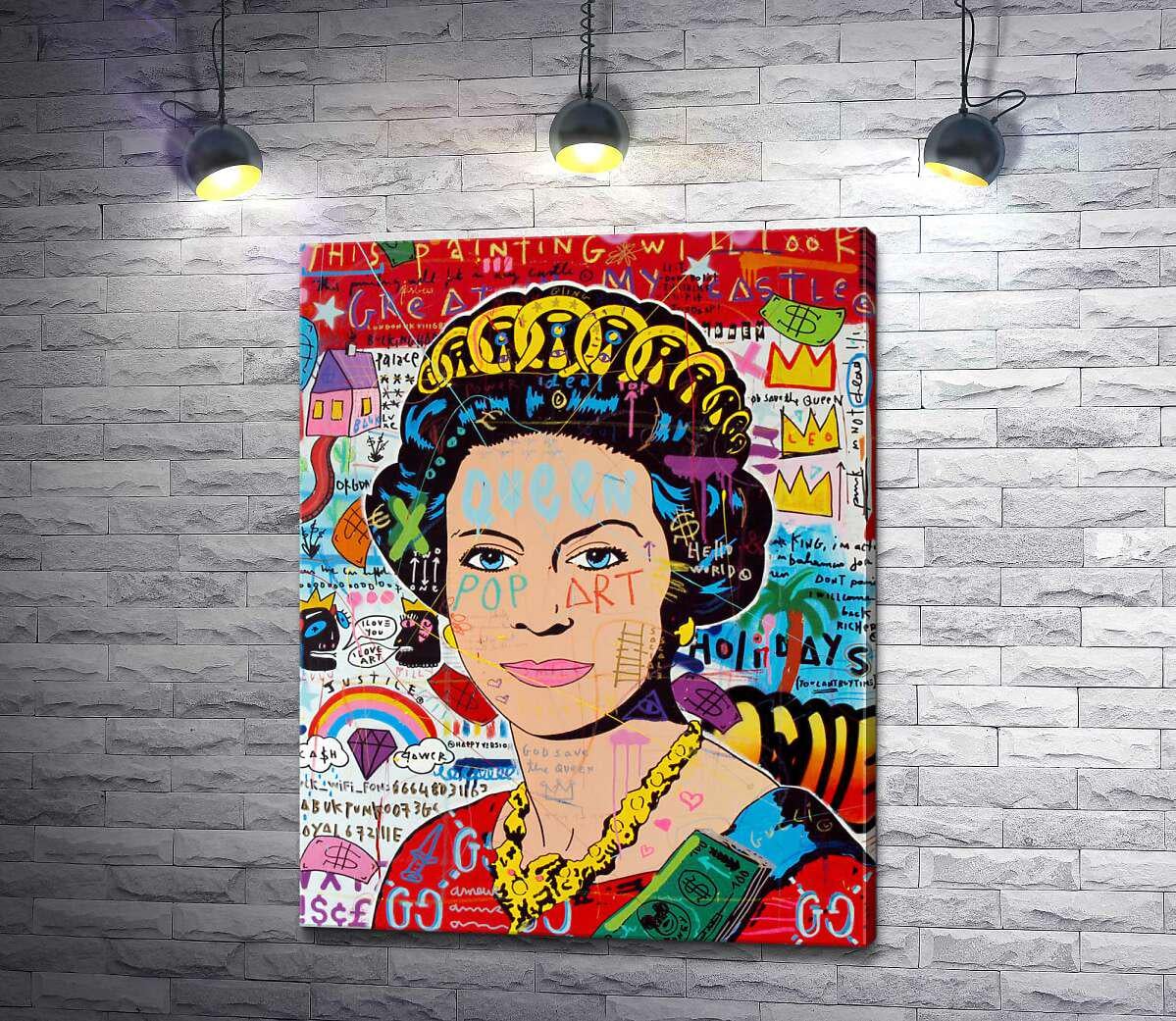 Картина ArtPoster Боже, бережи королеву (God save the queen) - Джісбар (Jisbar) 39x50 см Модуль №1 (000319)