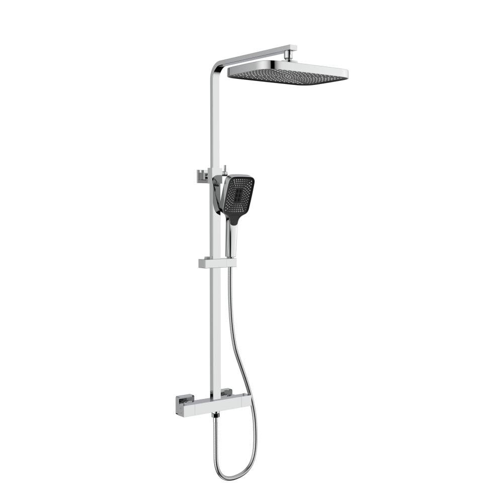 Душова система з термостатом Qtap Sloup квадратна Chrome (QTSL57103KNC)