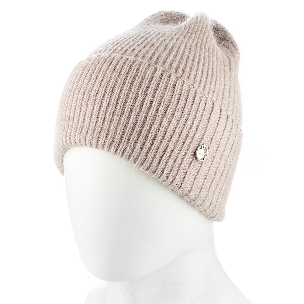 Шапка женская ангоровая прибранная Atrics WH908 одинарная без подкладки с отворотом сверху Бежевый - фото 1 Шапка женская ангоровая прибранная Atrics WH908 одинарная без подкладки с отворотом сверху Бежевый - фото 1