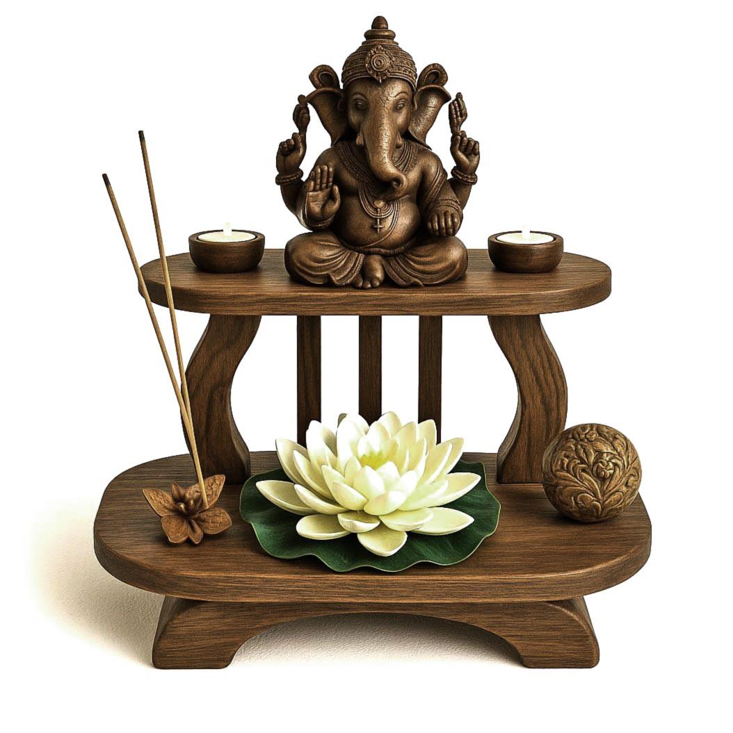 Алтарь для медитации из дерева Нитиша Кортадо (ЛАТ-002837) Алтарь для медитации из дерева Нитиша Кортадо (ЛАТ-002837)