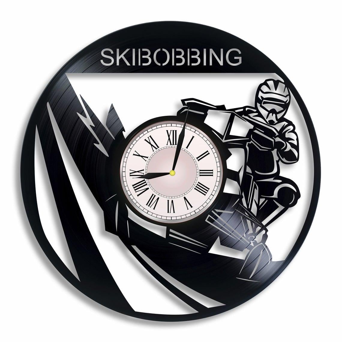 Часы настенные Skibobbing 2392 из виниловой пластинки
