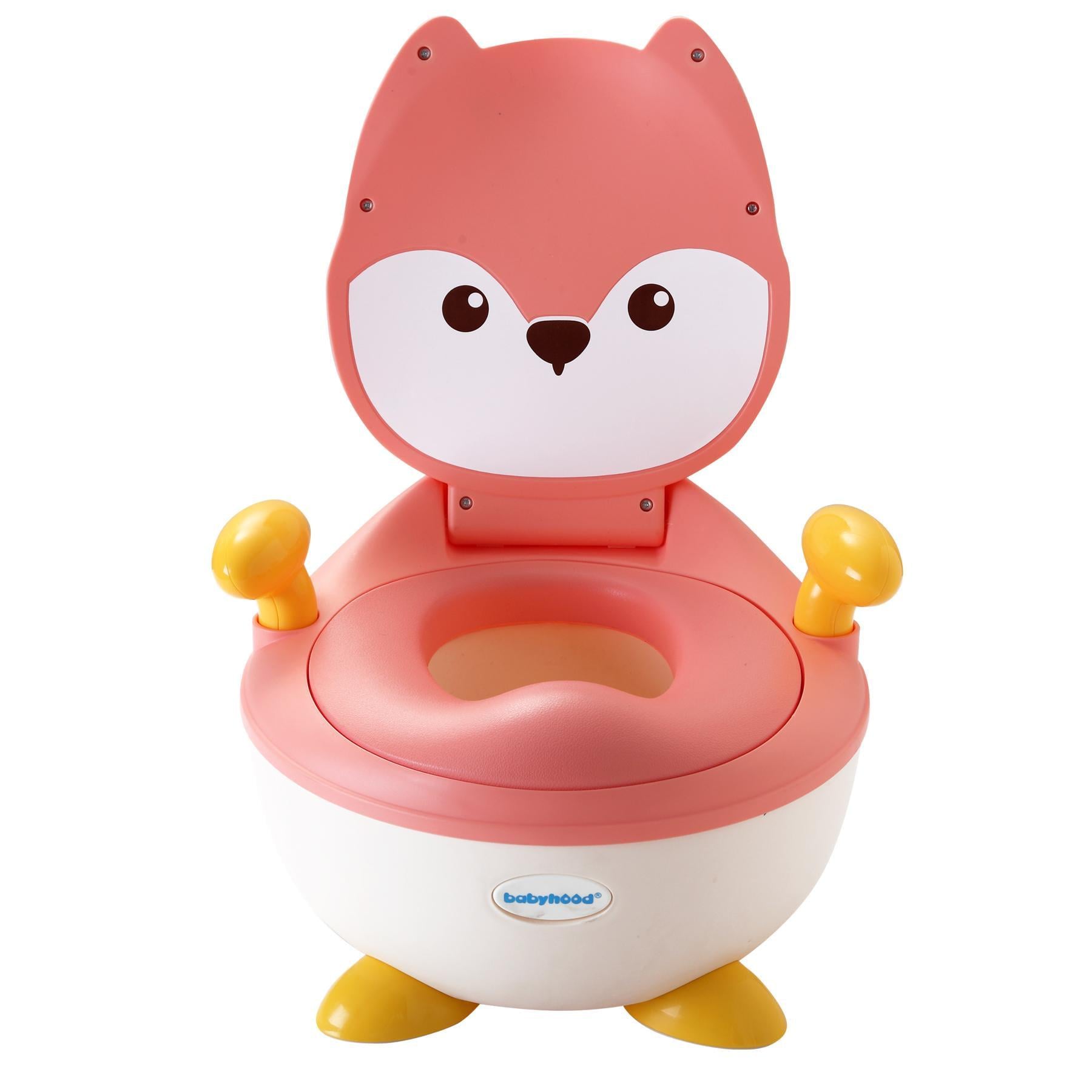 Горшок Лисица с полиуретановым кольцом Babyhood BH-113FP Розовый (29397274)