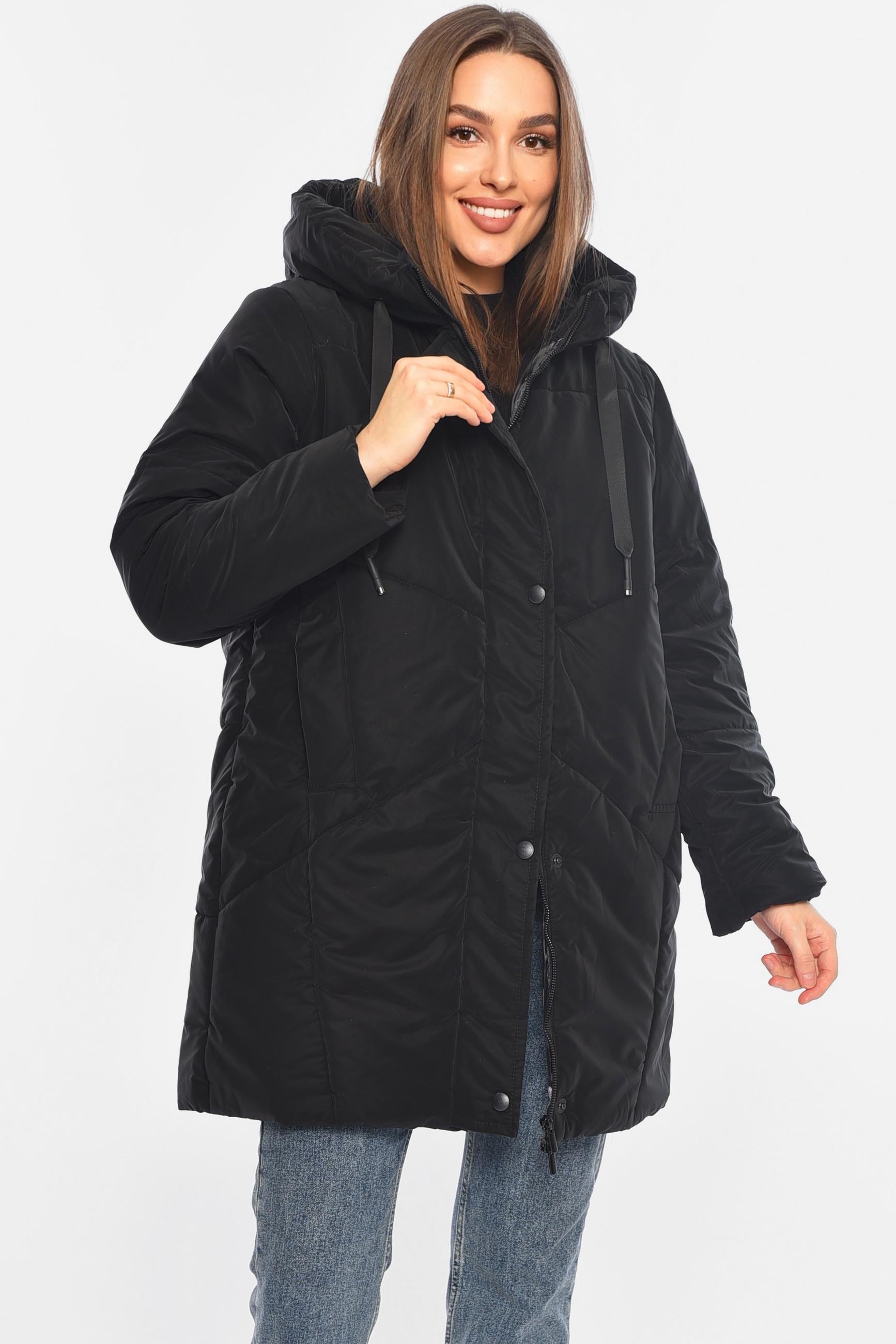 Куртка женская демисезонная S Черный (196386)