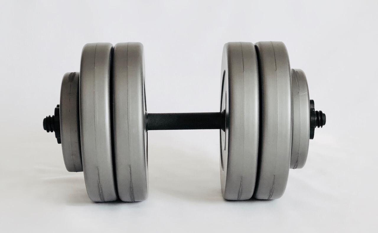 Гантели WCG в пластике 2х23 кг Серый (339275413571) - фото 2 Гантели WCG в пластике 2х23 кг Серый (339275413571) - фото 2