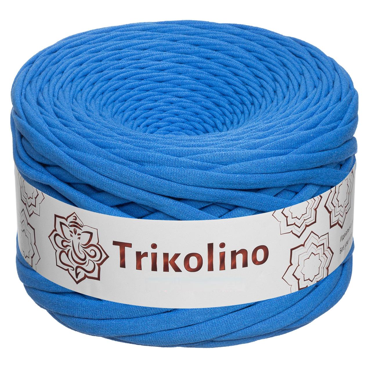 трикотажная пряжа Trikolino 7-9 мм 100 м Королевский синий