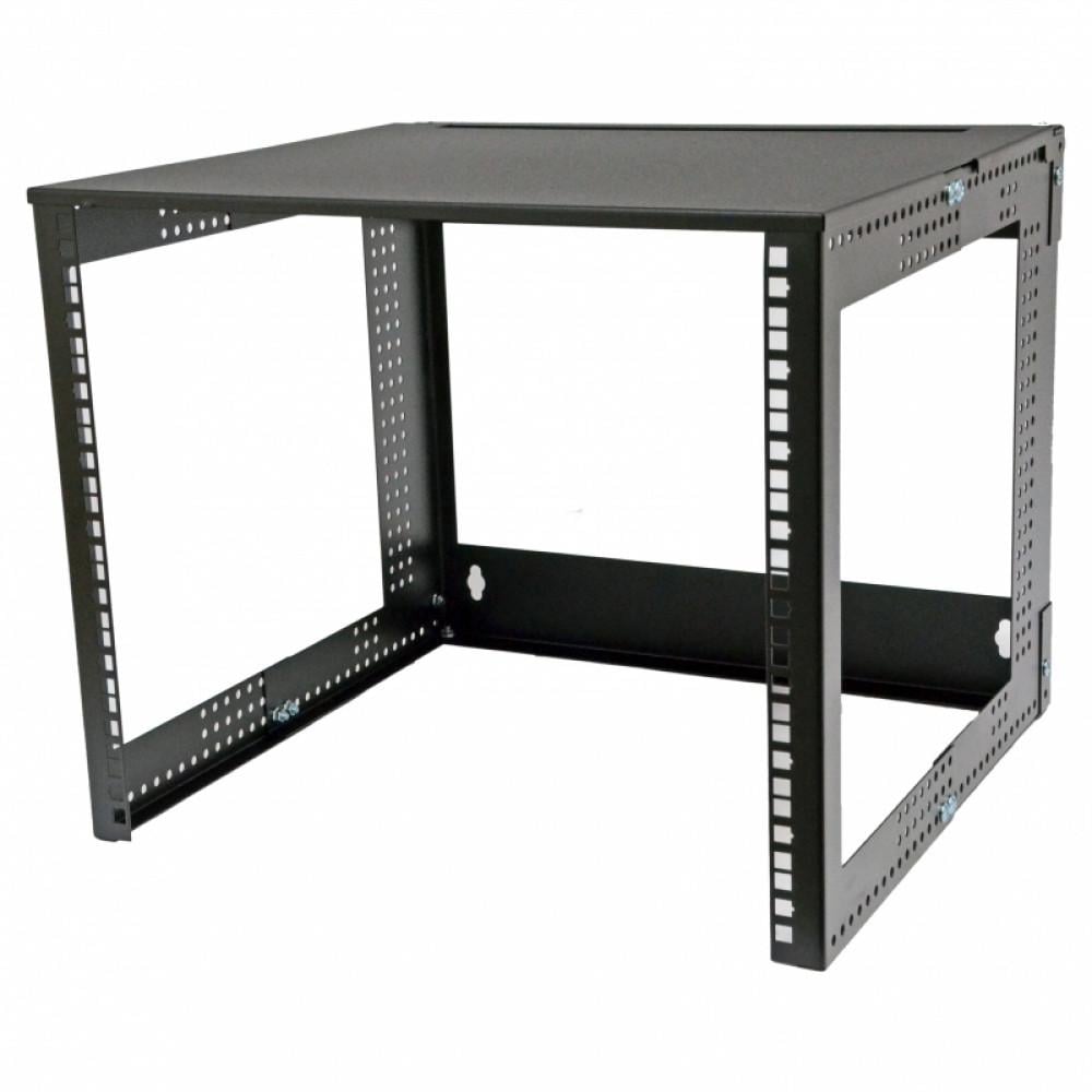 Кронштейн настінний 12U 19" 280-480 мм Чорний