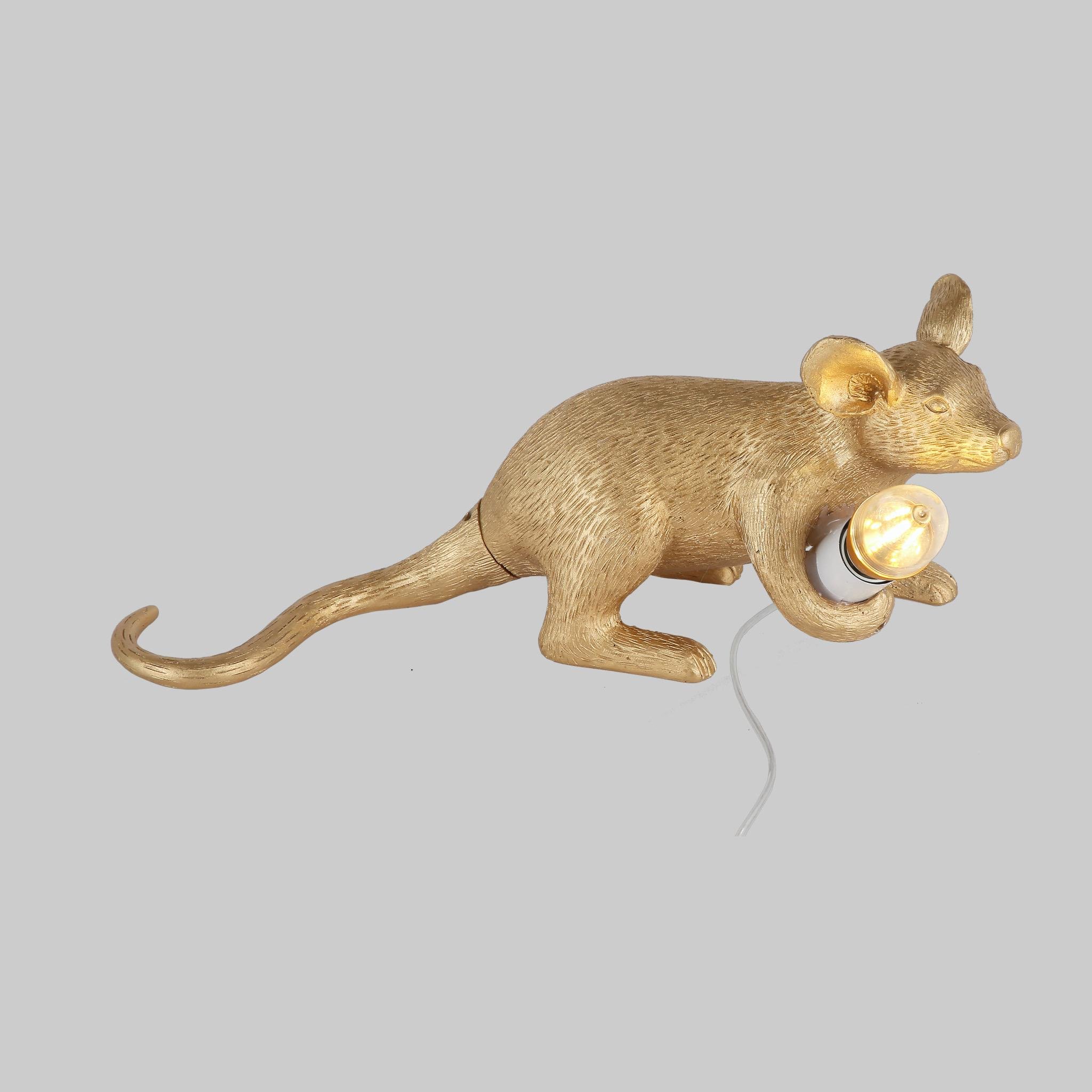 Лампа настільна Mouse у вигляді мишки Золотий