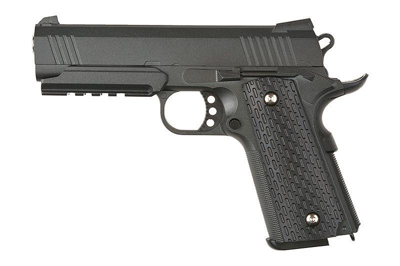 Пистолет страйкбольный Galaxy G25 Colt 1911 Rail с кобурой