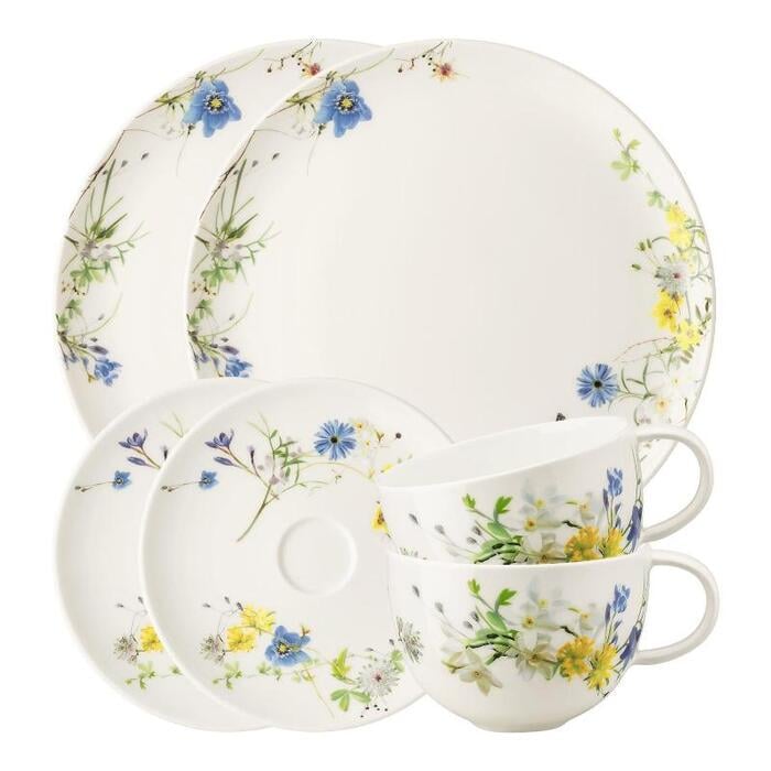 Сервиз кофейный Rosenthal Classic Brillance Fleurs des Alpes 2 персоны 6 пр.