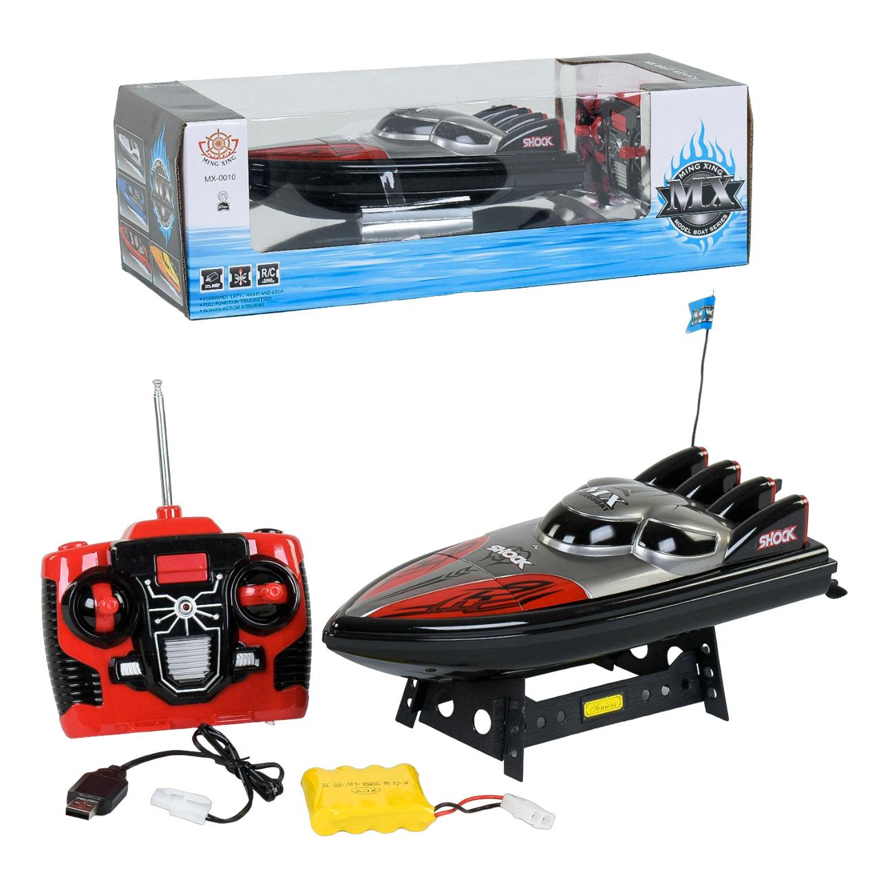 Катер на радіокеруванні ZHI MING XING із акумулятором 4,8V Black (57741) - фото 2 Катер на радіокеруванні ZHI MING XING із акумулятором 4,8V Black (57741) - фото 2