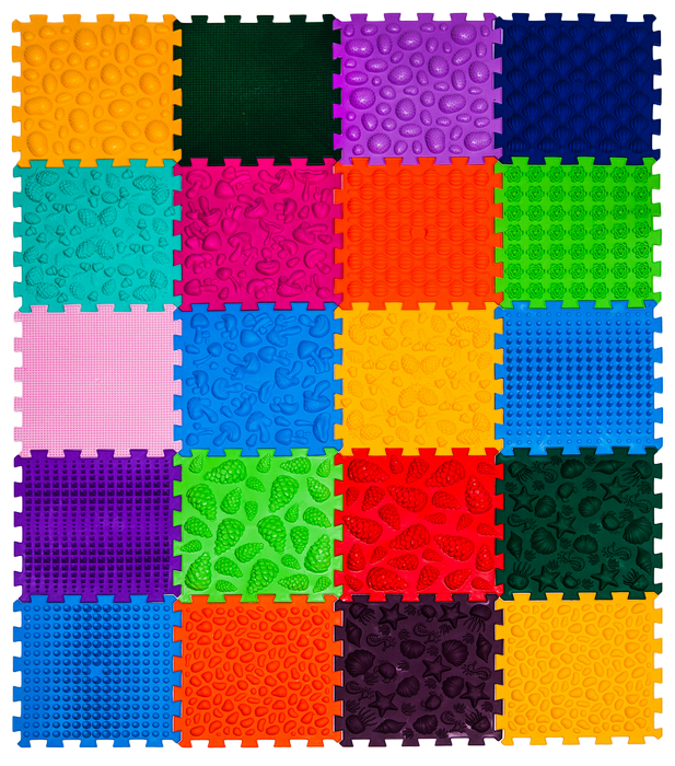 Развивающий коврик массажный Ortek 20 эл. 27x28 см (OR00001480)