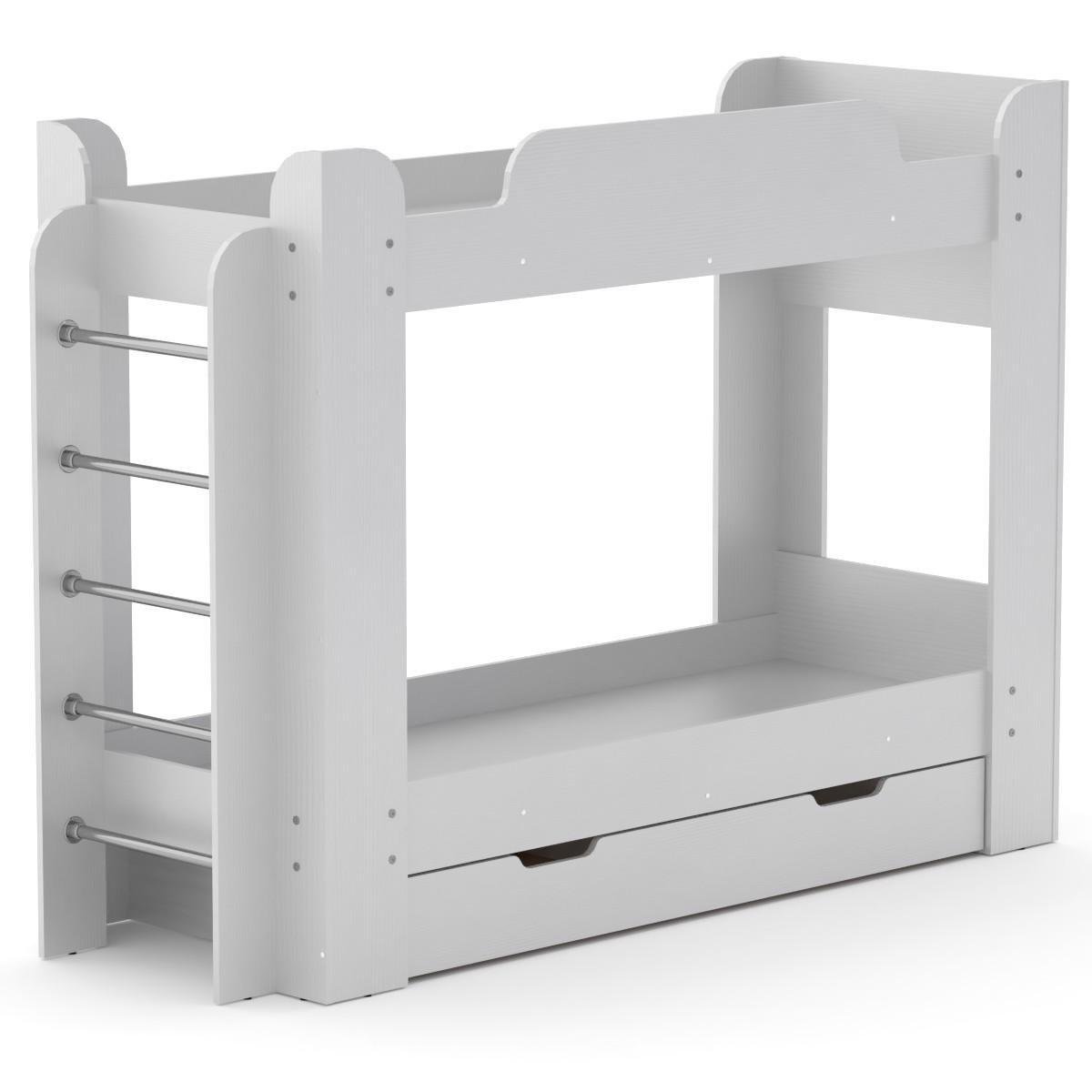 Двох'ярусне ліжко Компаніт Твикс-1 альба Білий (987743)