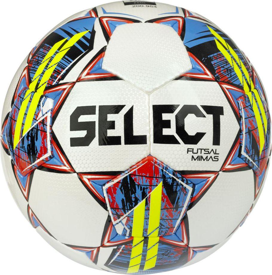 М'яч футзальний SELECT Futsal Mimas FIFA Basic v22 4 Білий/Жовтий (105343-365-4)