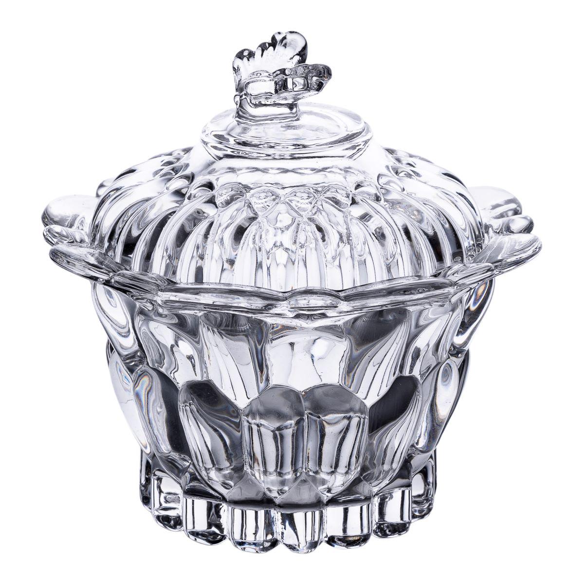 Цукерниця скляна з кришкою 9 см - фото 4 Цукерниця скляна з кришкою 9 см - фото 4