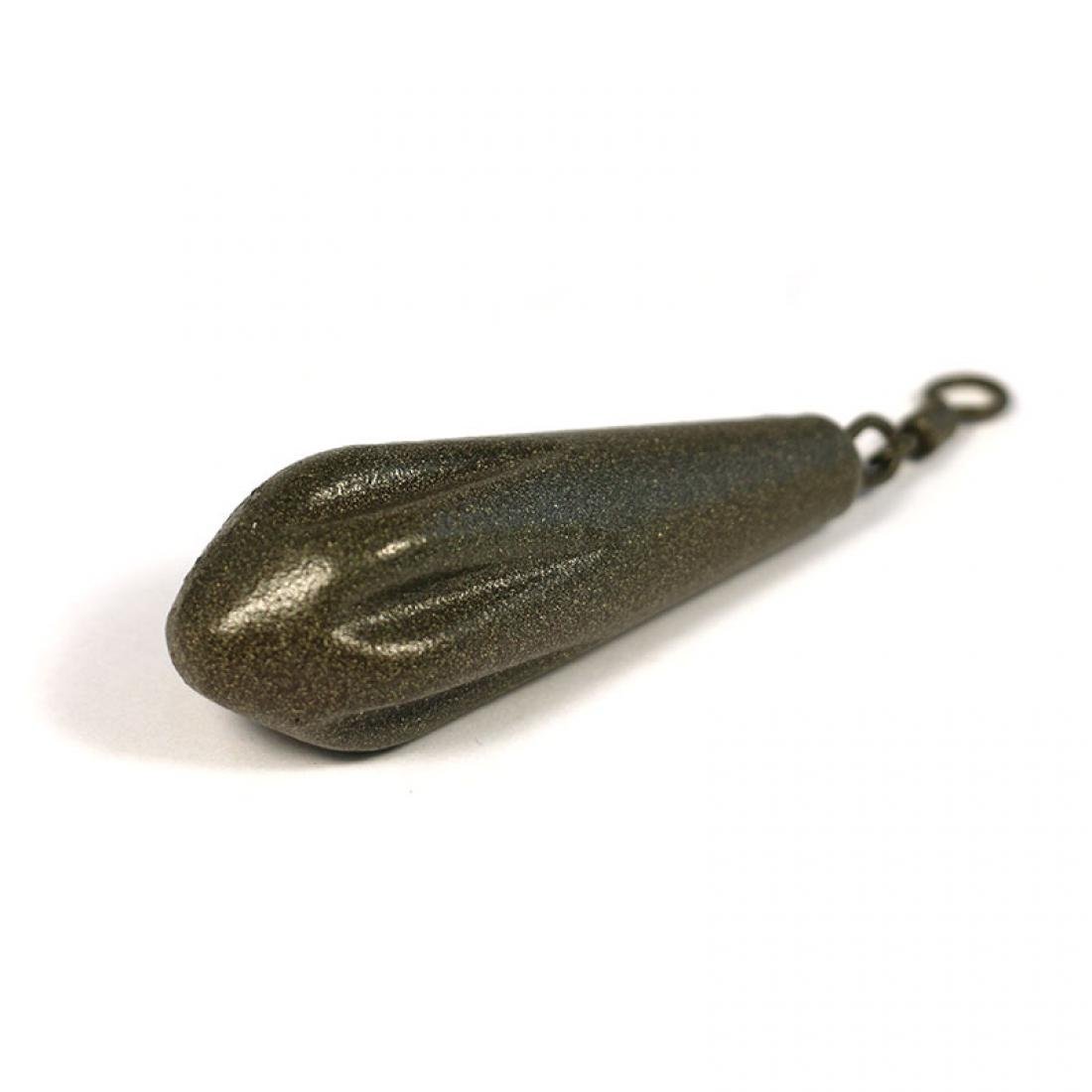 Грузило карповое с вертлюгом Пуля перфорированная 95 г Зеленый (3KB5159)