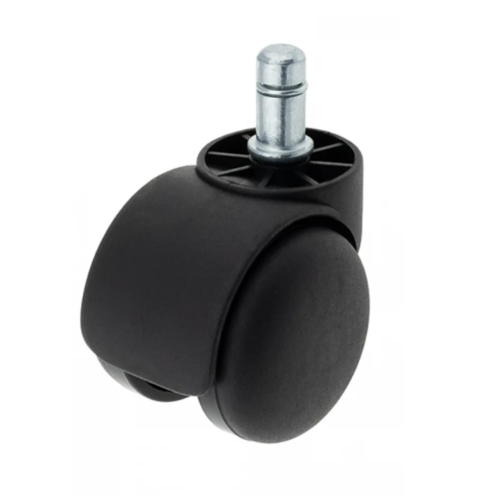 Меблевий ролик DC без різьблення зі штифтом М11 d 50 мм Чорний (RL0247)