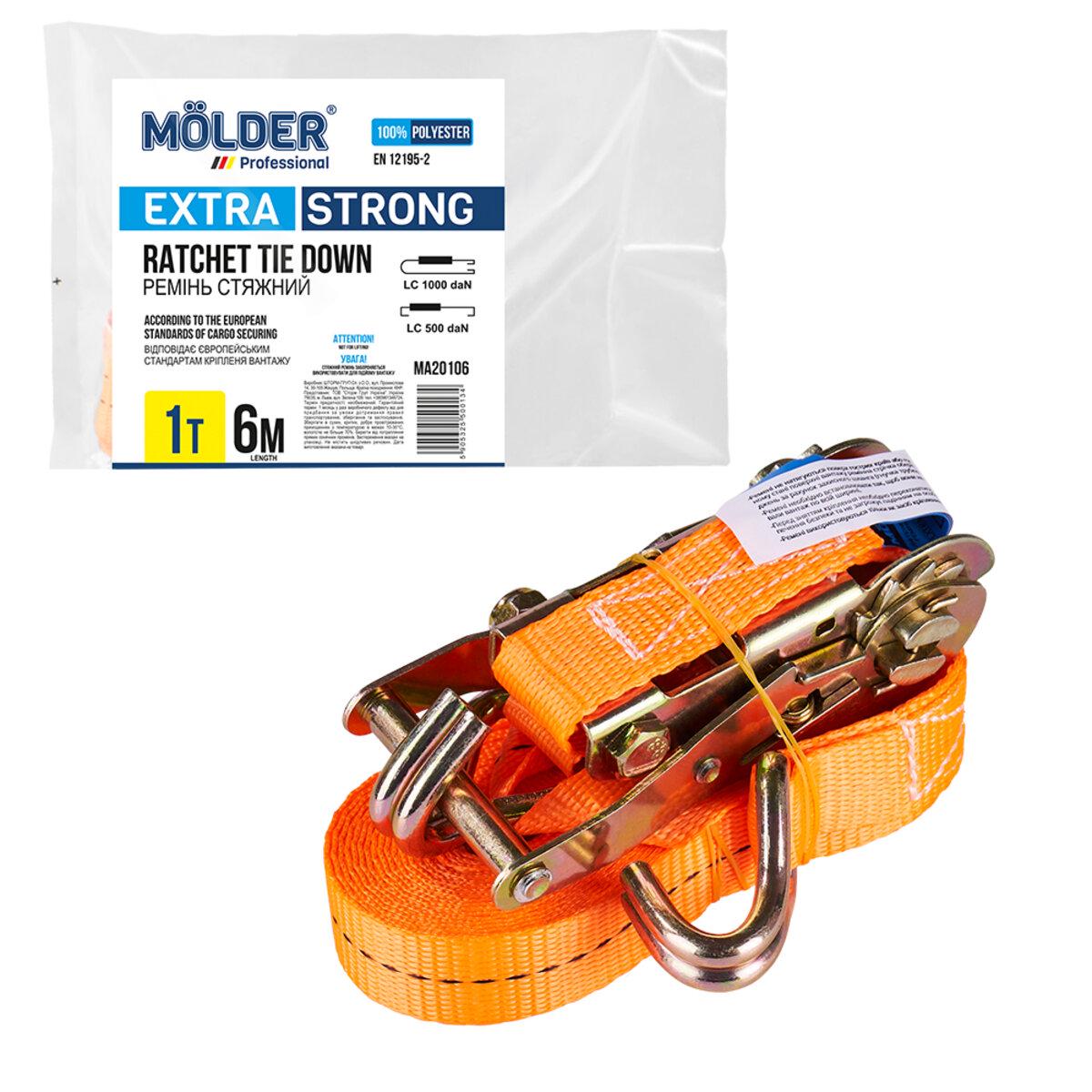 Ремінь стяжний Molder 1 т 6 м - фото 5