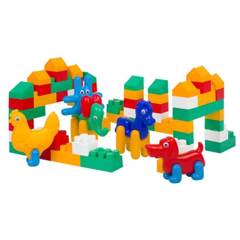 Конструктор Colorplast 1906 Зоо-блок №5 75 дет