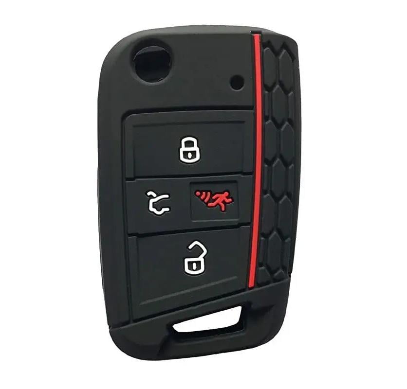 Чехол для автоключа силиконовый Volkswagen KB21 (HG115)