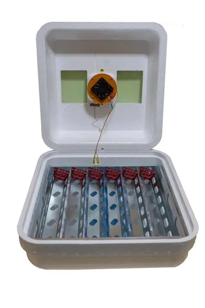 Инкубатор автоматический Рябушка Turbo 42 с металлическим модулем автопереворота (11735)