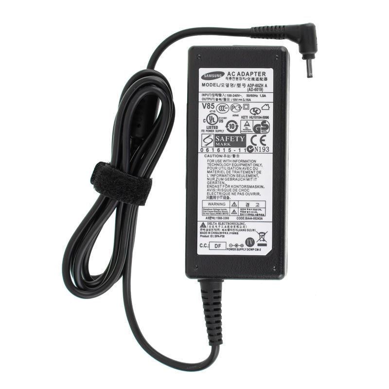 Блок питания для ноутбука Samsung 19V 3,16A 60W 3,0x0,8 мм Black (216593)