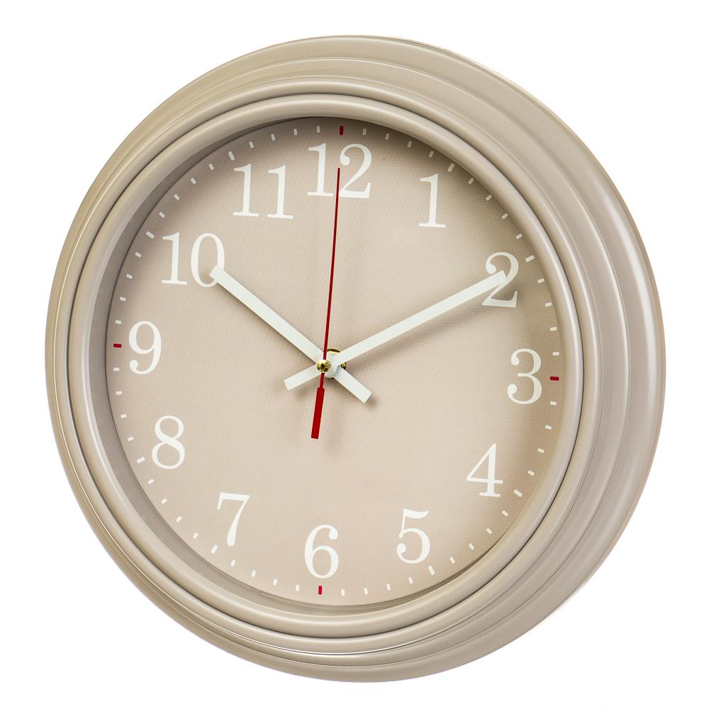 Часы настенные Elisey Бежевый минимализм 30 см (2003-003)