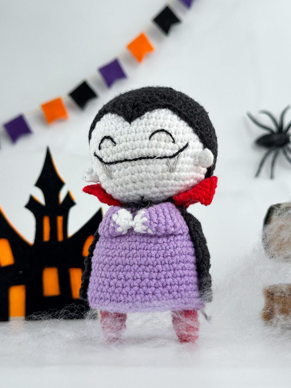 Кукла вязаная Дракула ручной работы декор (29528496)