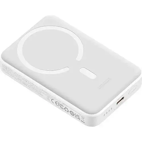 Батарея портативна BASEUS Magnetic Mini Wireless Quick Charging PPCX110202 10000 mAh 30W White - фото 4