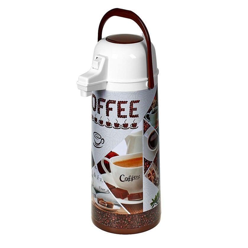 Термос с помпой Frico FRU-264-Brown 1,9 л Коричневый (8-6-4589972)