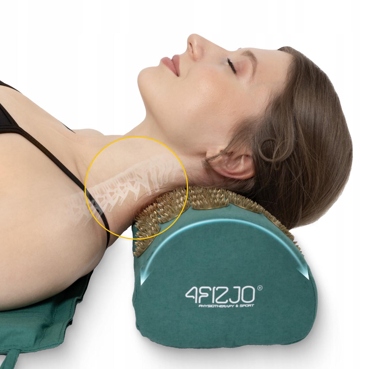 Коврик акупунктурный с валиком 4fizjo Classic Mat XL Аппликатор Кузнецова Navy Green/Gold (P-5907739313317) - фото 4 Коврик акупунктурный с валиком 4fizjo Classic Mat XL Аппликатор Кузнецова Navy Green/Gold (P-5907739313317) - фото 4