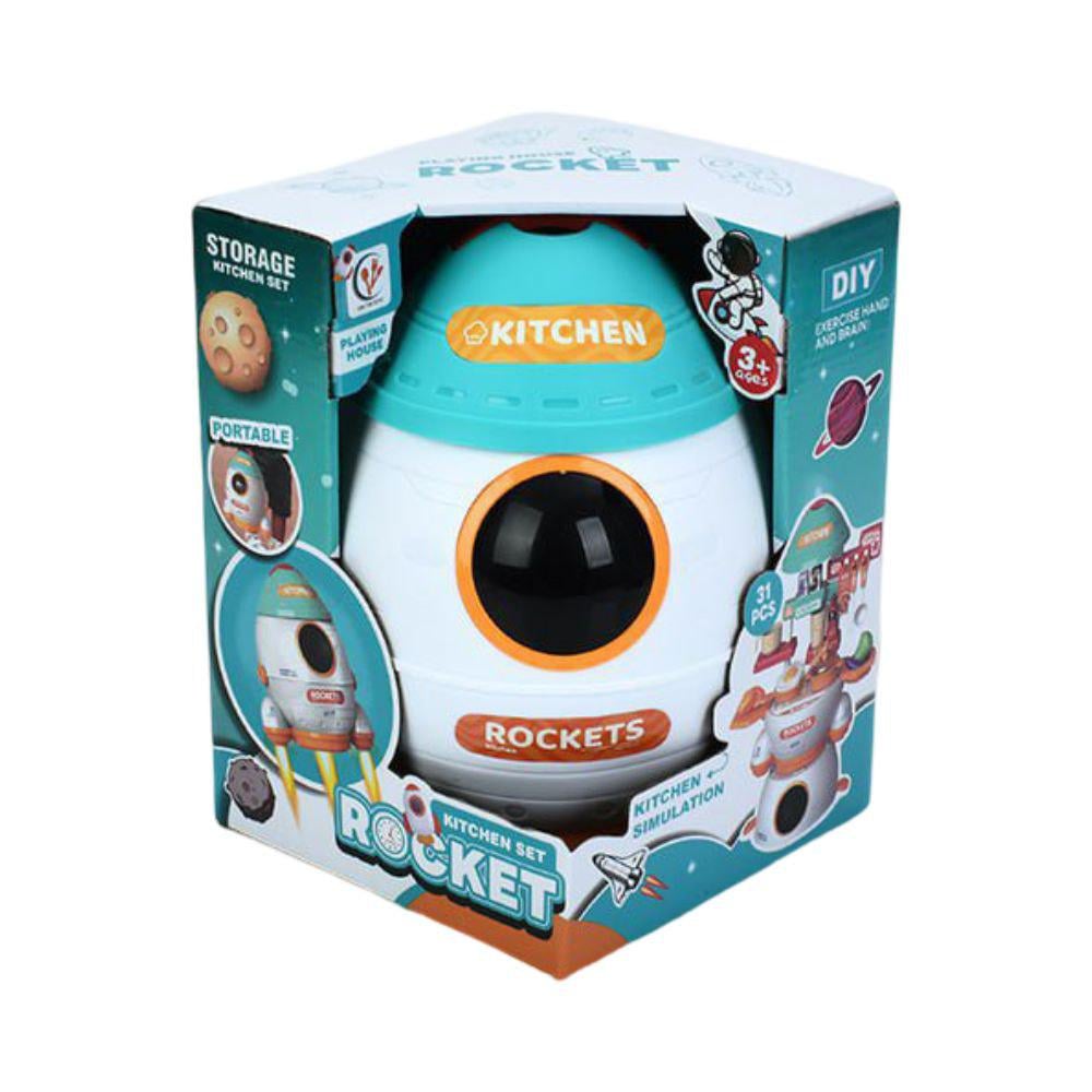 Ігрова кухня-ракета 0421-14B 31 предмет 33x49x19 см - фото 2 Ігрова кухня-ракета 0421-14B 31 предмет 33x49x19 см - фото 2